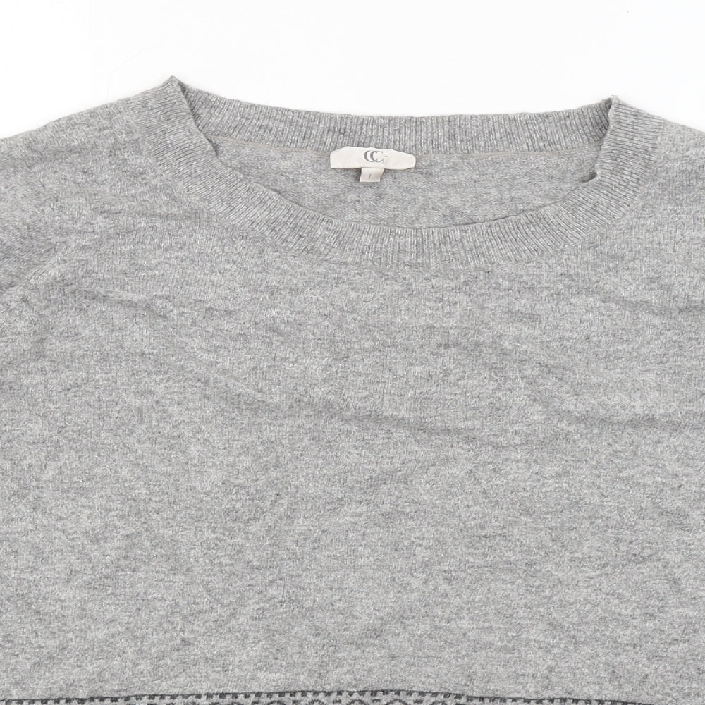 Womens UK Size L CC Grey Pullover Jumper