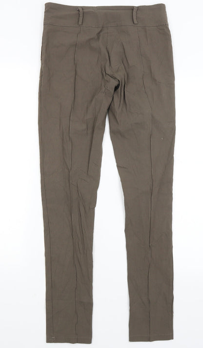 Womens UK Size M Preworn Regular Fit  Green Trousers