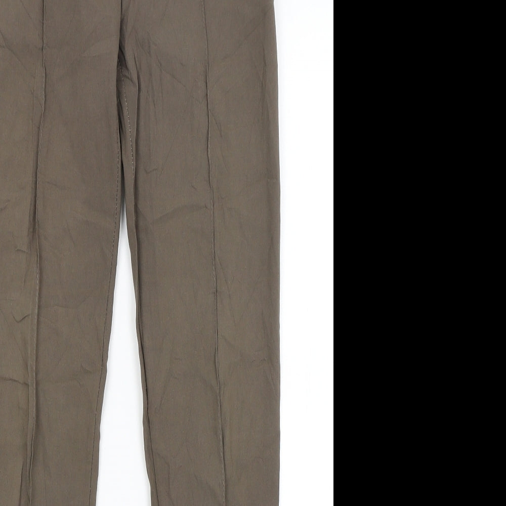 Womens UK Size M Preworn Regular Fit  Green Trousers
