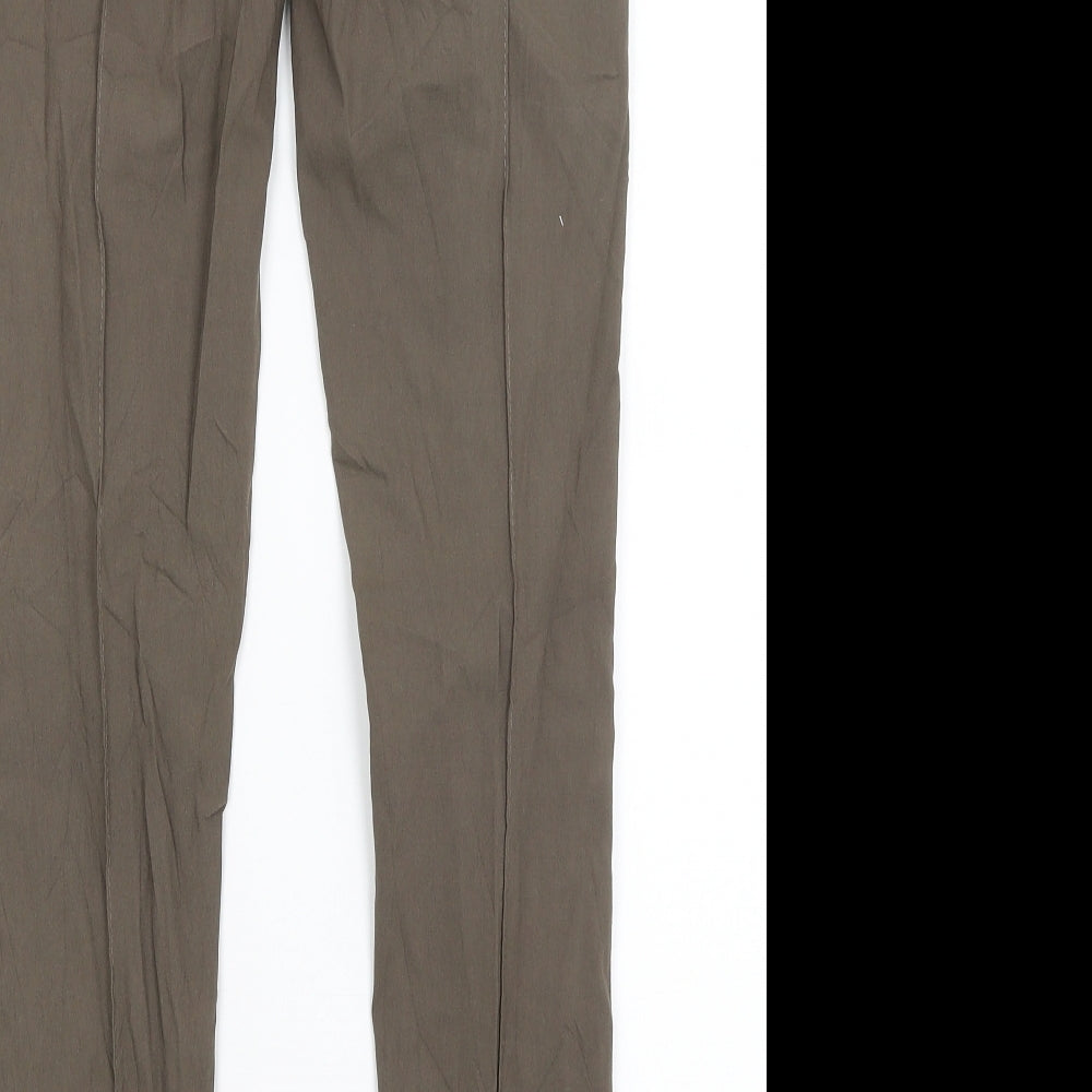 Womens UK Size M Preworn Regular Fit  Green Trousers