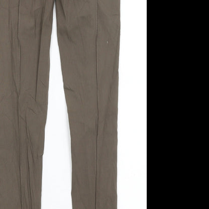 Womens UK Size M Preworn Regular Fit  Green Trousers