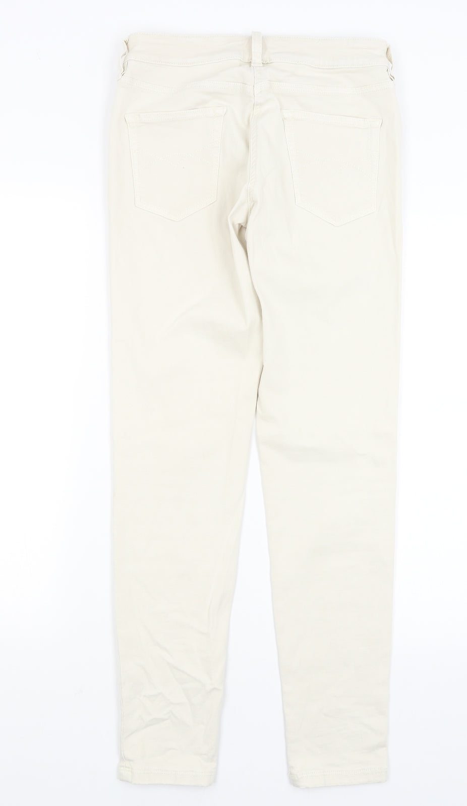 Great Plains Womens Ivory   Skinny Jeans Size 12 L30 in