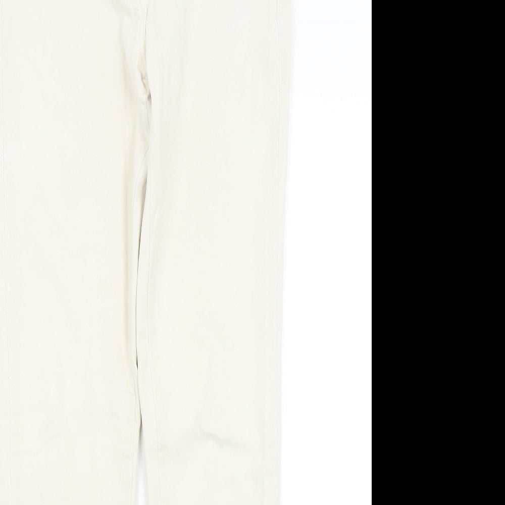 Great Plains Womens Ivory   Skinny Jeans Size 12 L30 in