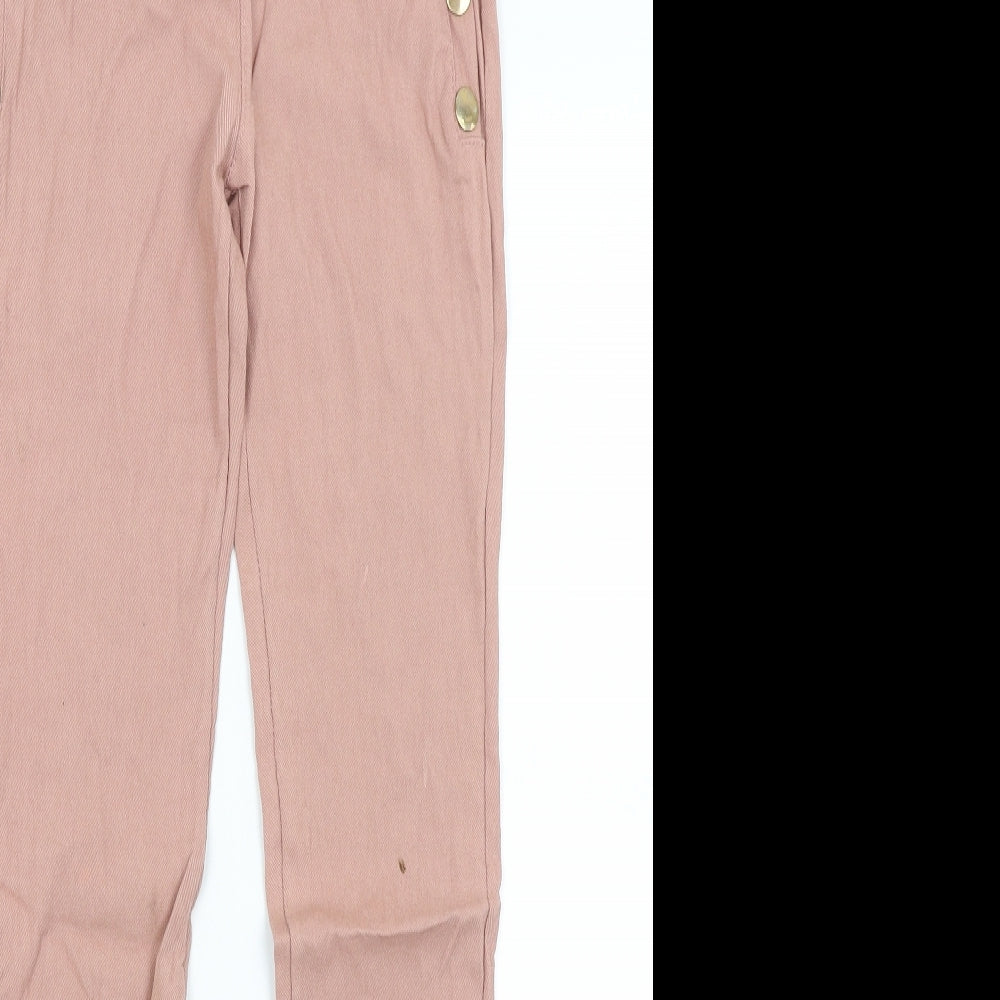 Womens UK Size S Preworn Regular Fit Jegging Pink Jeans