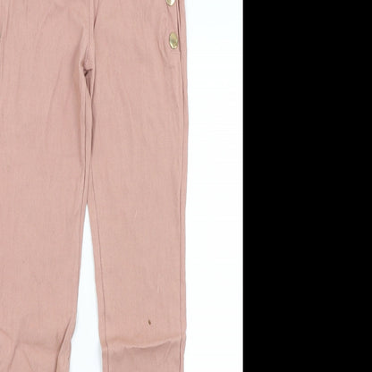 Womens UK Size S Preworn Regular Fit Jegging Pink Jeans
