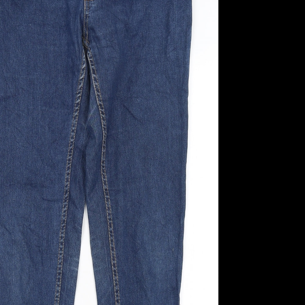 Womens UK Size 10 Preworn Regular Fit Straight Blue Jeans