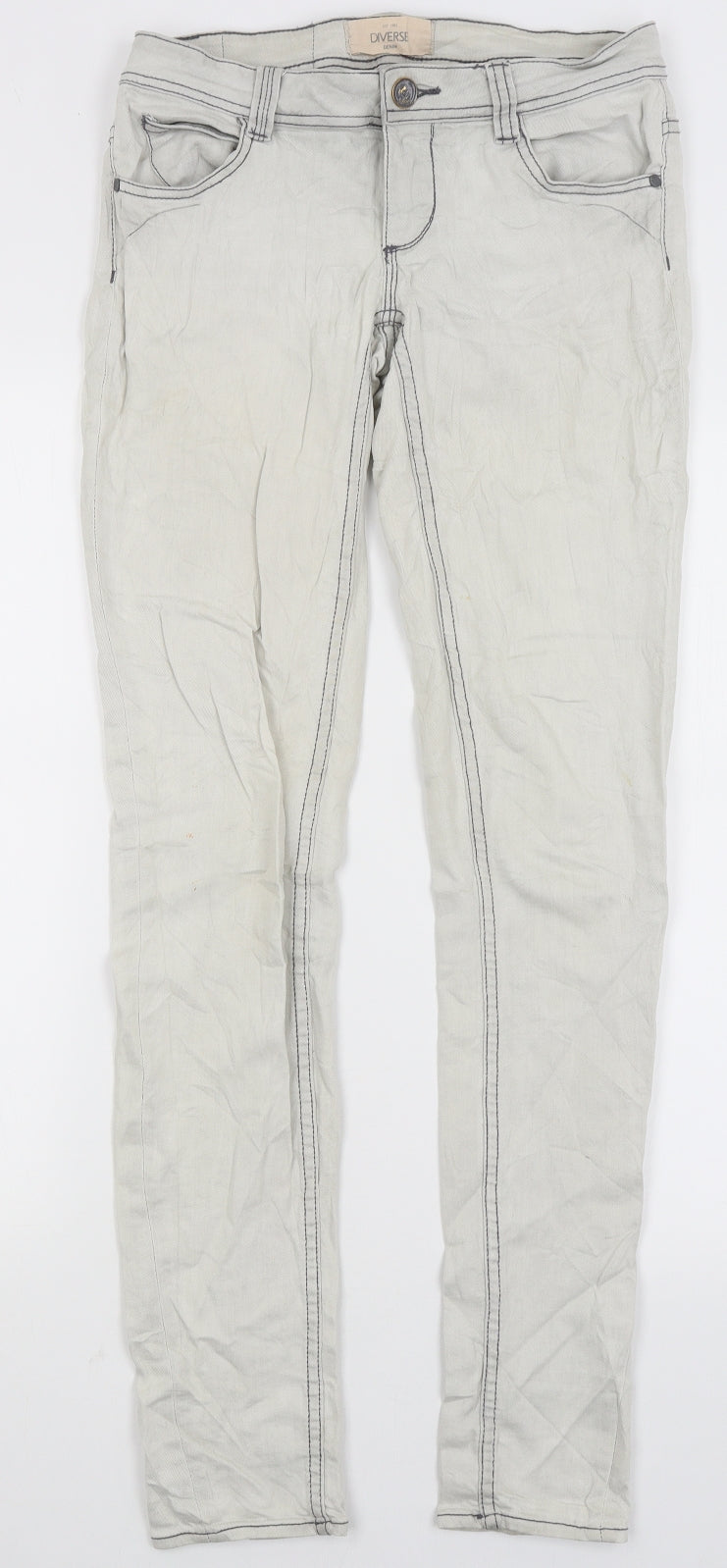 Diverse Denim Womens Ivory   Skinny Jeans Size 27 in L31.5 in