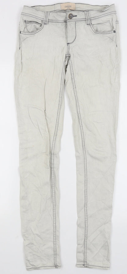 Diverse Denim Womens Ivory   Skinny Jeans Size 27 in L31.5 in