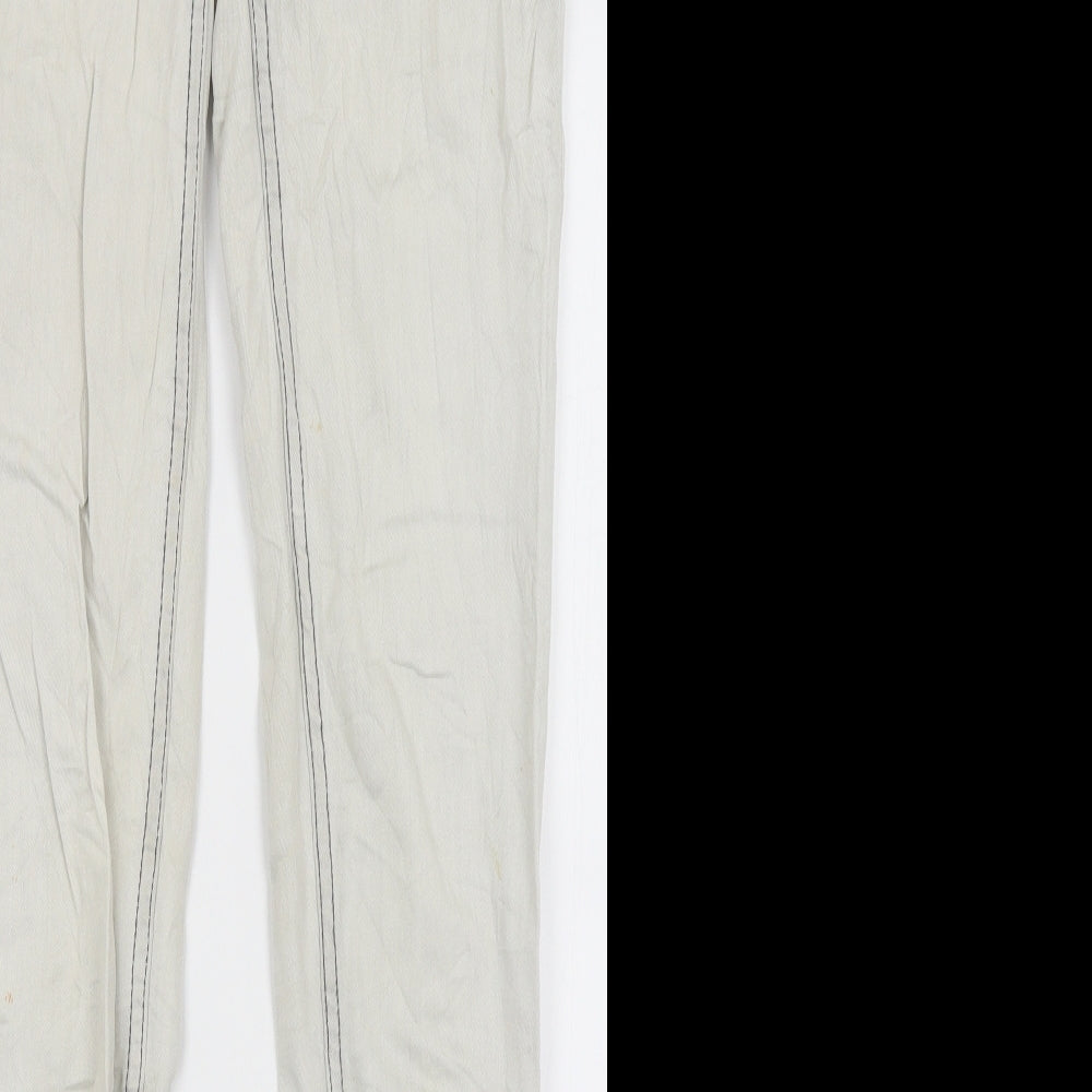 Diverse Denim Womens Ivory   Skinny Jeans Size 27 in L31.5 in