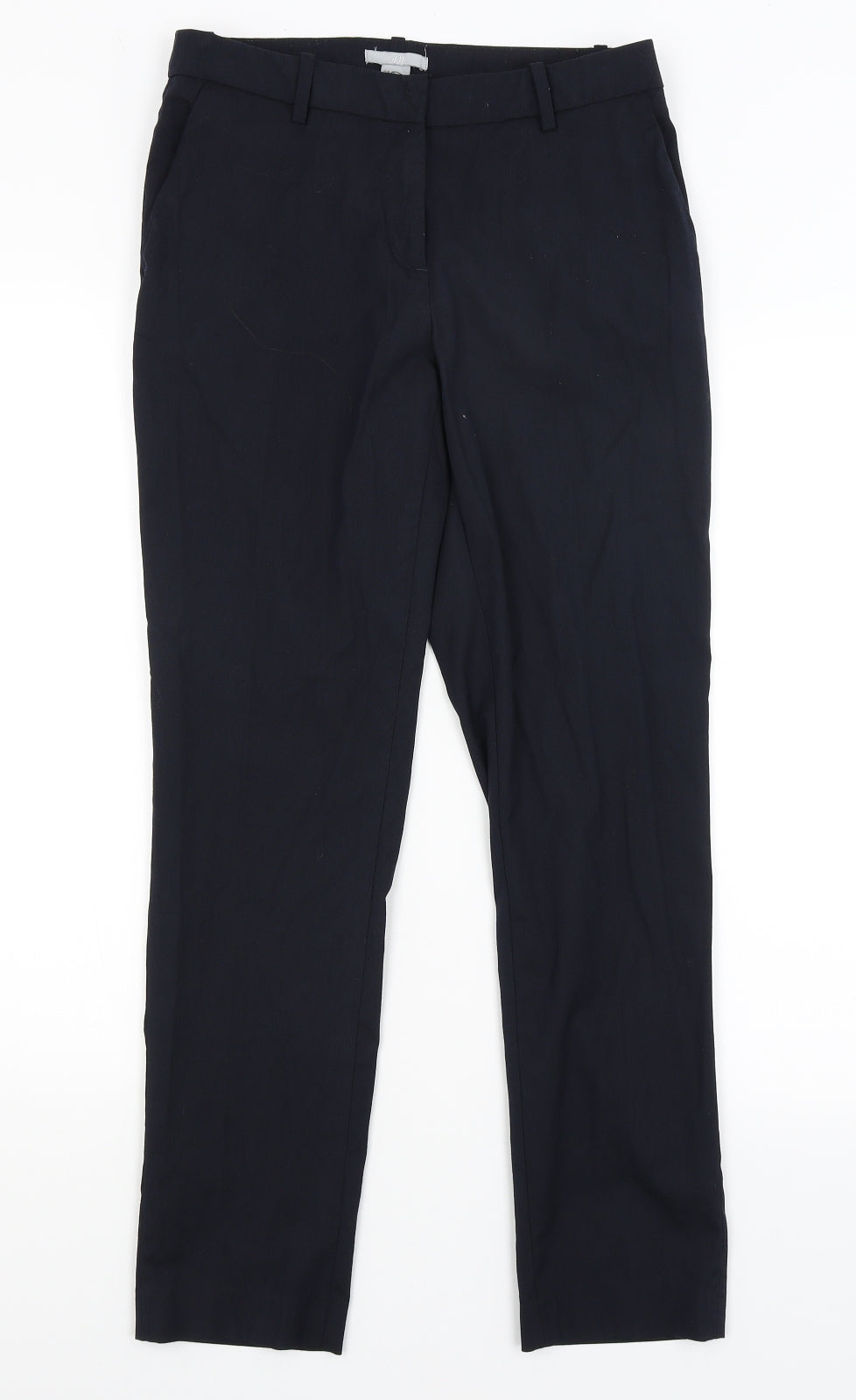 Womens UK Size 8 H&M Regular Fit Dress Pants Blue Trousers