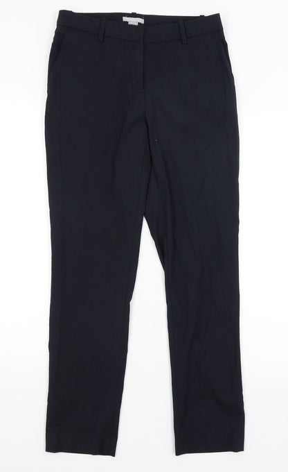 Womens UK Size 8 H&M Regular Fit Dress Pants Blue Trousers