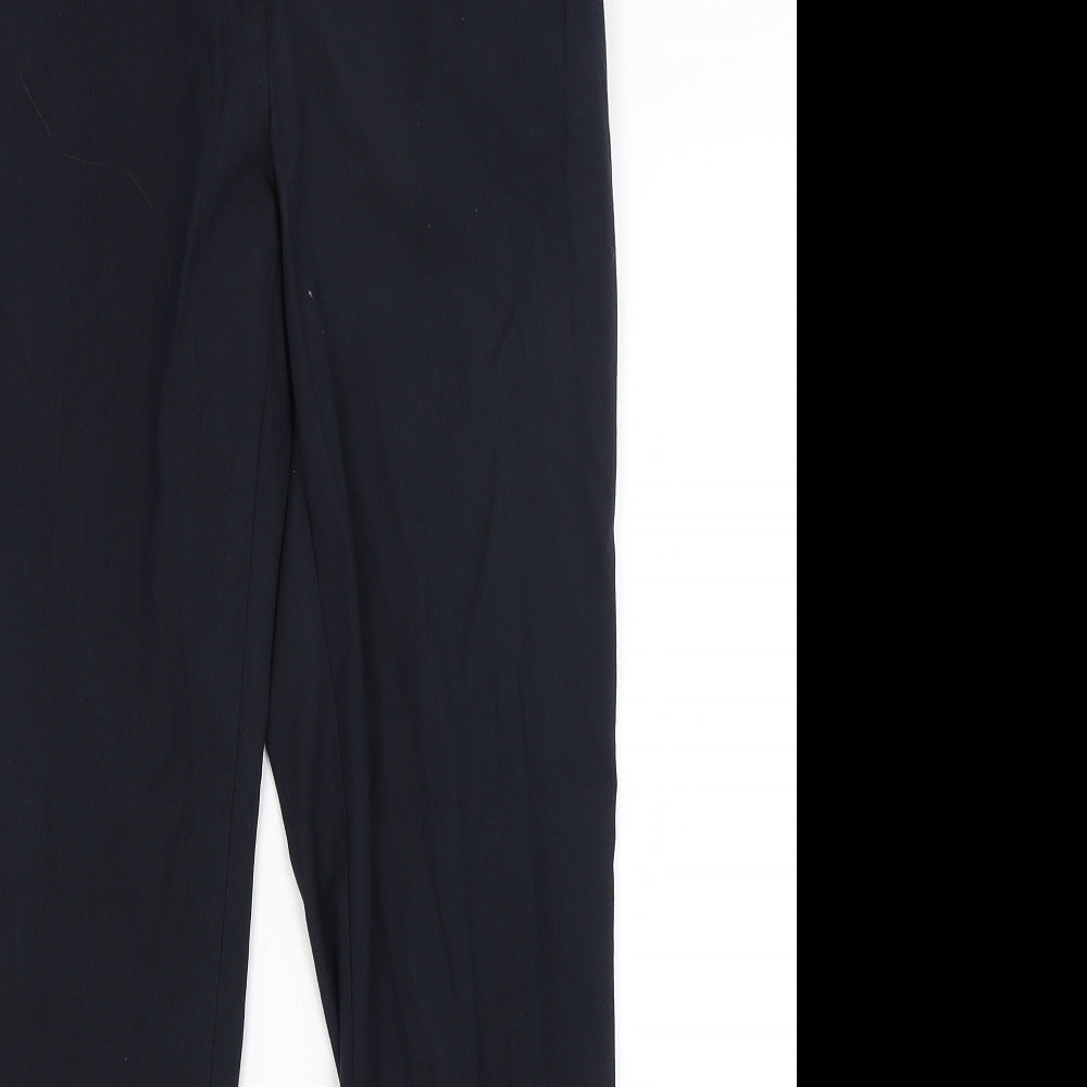 Womens UK Size 8 H&M Regular Fit Dress Pants Blue Trousers