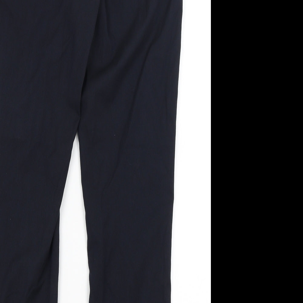 Womens UK Size 8 H&M Regular Fit Dress Pants Blue Trousers
