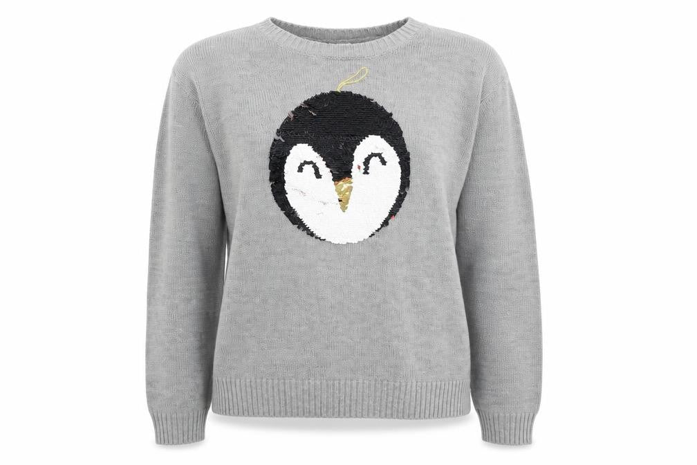 Divided Womens Grey   Pullover Jumper Size S  - Penguin Baubaul