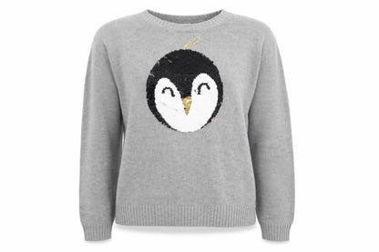 Divided Womens Grey   Pullover Jumper Size S  - Penguin Baubaul