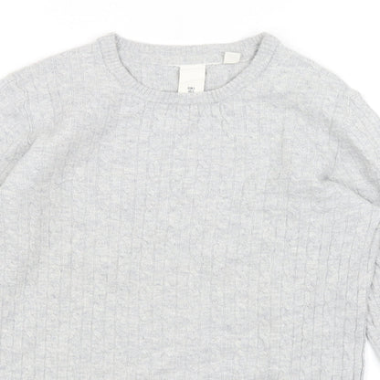 H&M Womens Grey   Pullover Jumper Size S