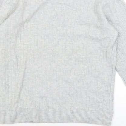 H&M Womens Grey   Pullover Jumper Size S
