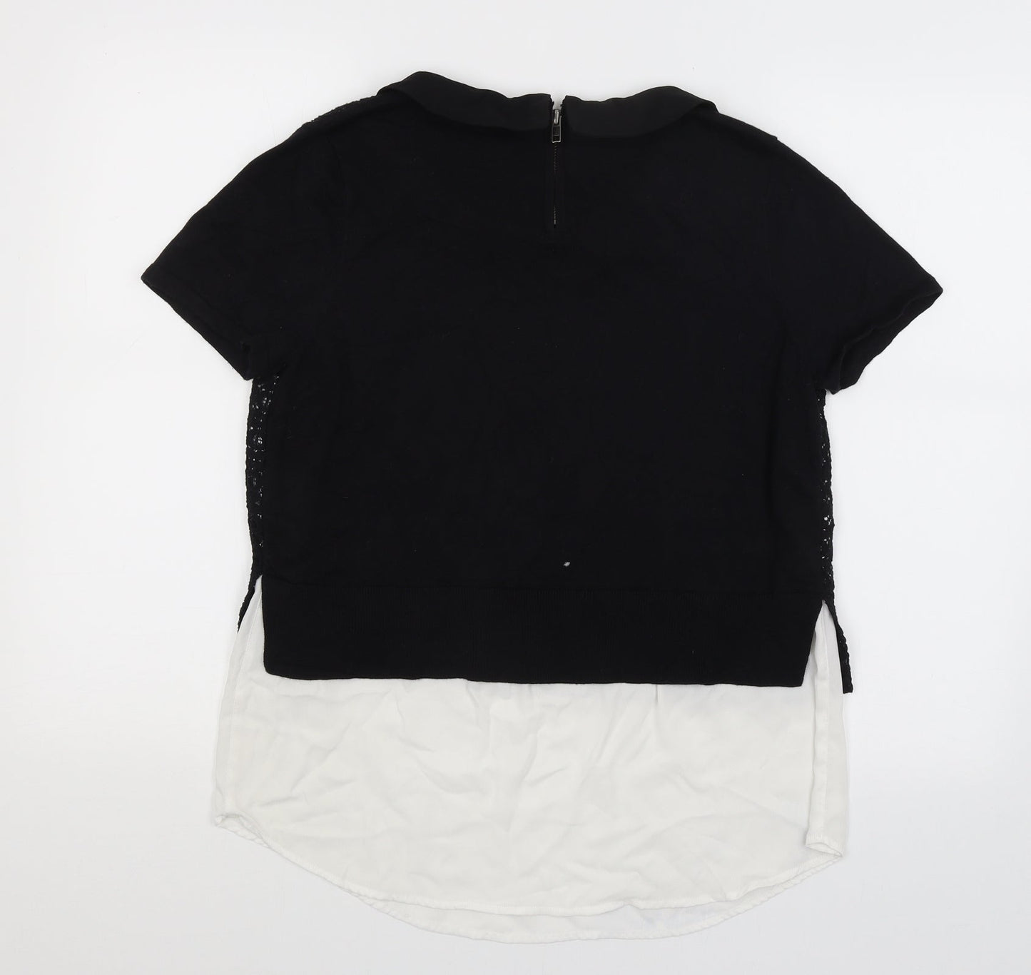 Womens UK Size 12 NEXT Black Basic T-Shirt