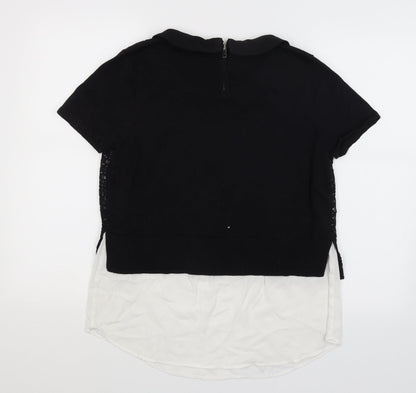 Womens UK Size 12 NEXT Black Basic T-Shirt