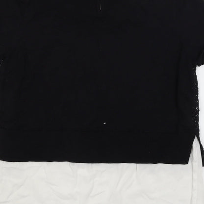 Womens UK Size 12 NEXT Black Basic T-Shirt