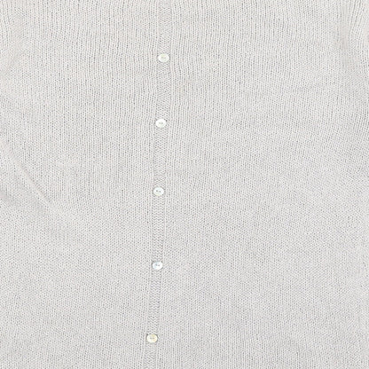 Womens UK Size 8 NEXT Silver Pullover Jumper