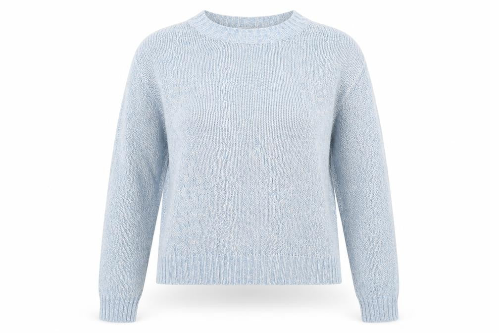 Womens UK Size S Divided Blue Pullover Jumper