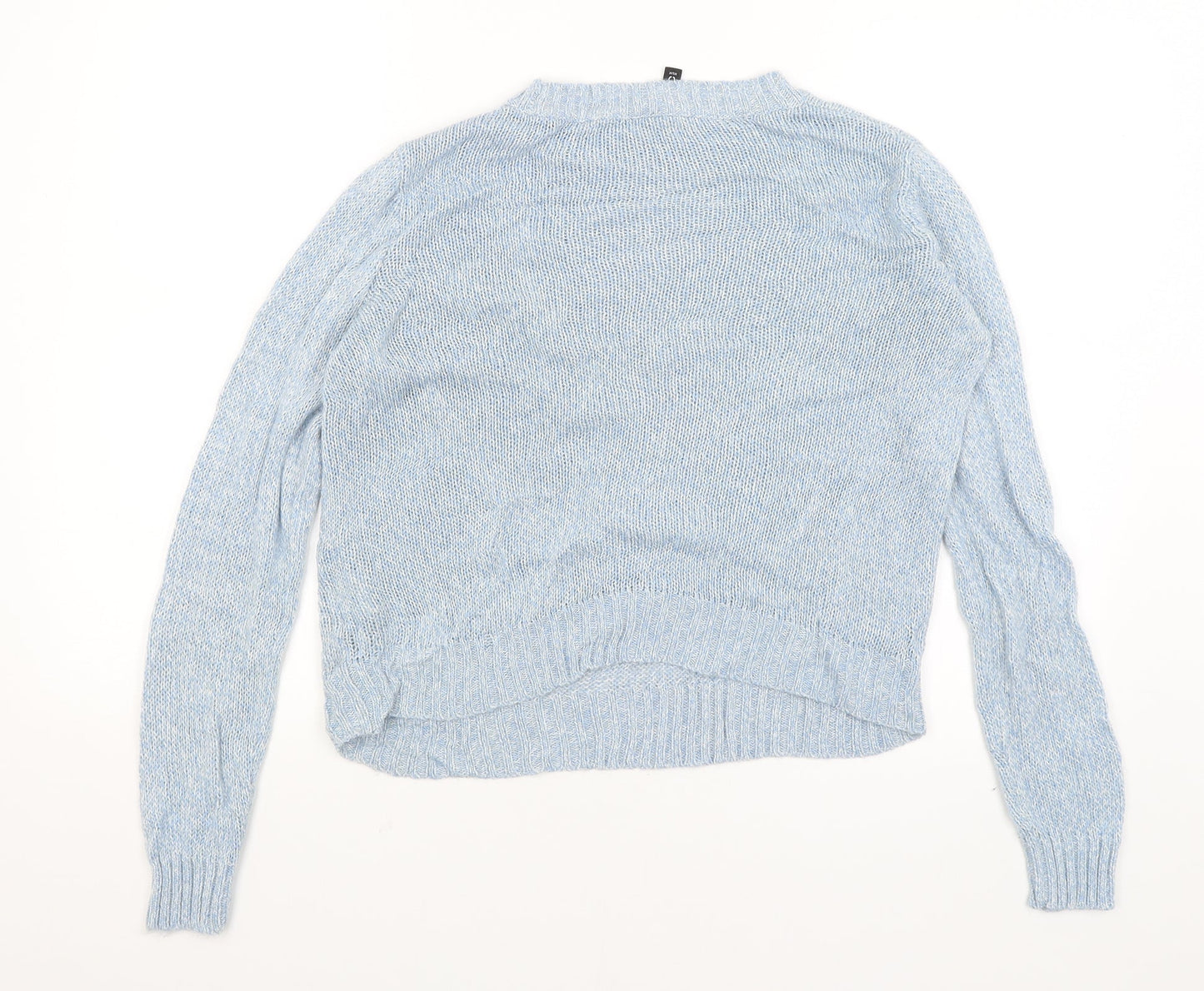 Womens UK Size S Divided Blue Pullover Jumper