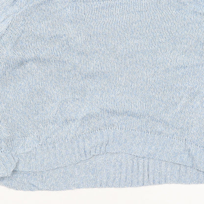 Womens UK Size S Divided Blue Pullover Jumper