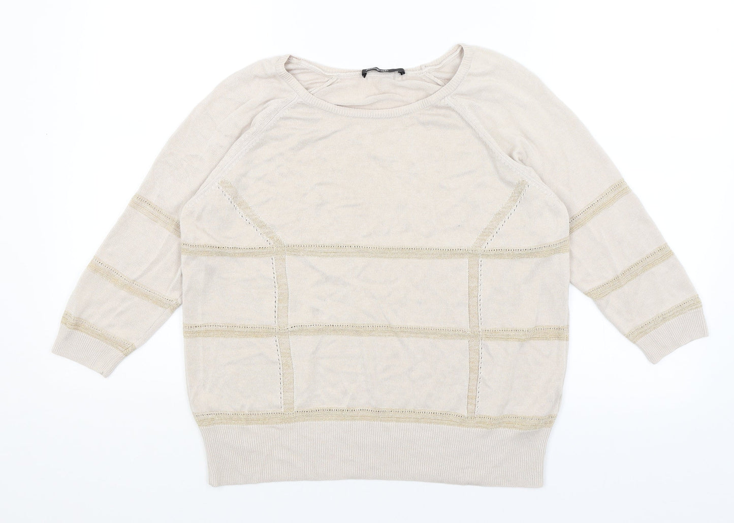 Autograph Womens Beige   Basic T-Shirt Size 12