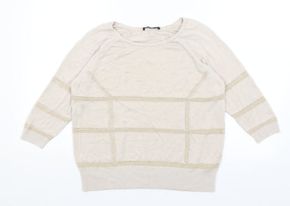 Autograph Womens Beige   Basic T-Shirt Size 12