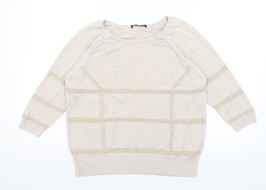 Autograph Womens Beige   Basic T-Shirt Size 12