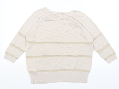 Autograph Womens Beige   Basic T-Shirt Size 12