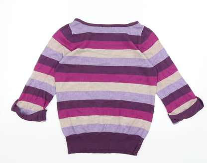 Womens UK Size 8 M&S Purple Pullover Jumper