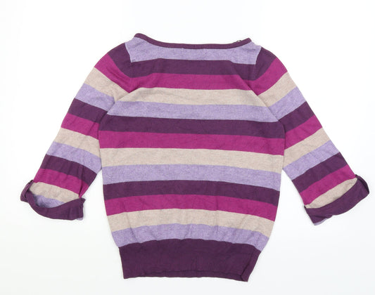 Womens UK Size 8 M&S Purple Pullover Jumper