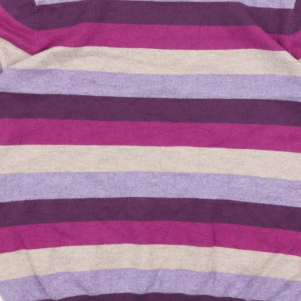 Womens UK Size 8 M&S Purple Pullover Jumper