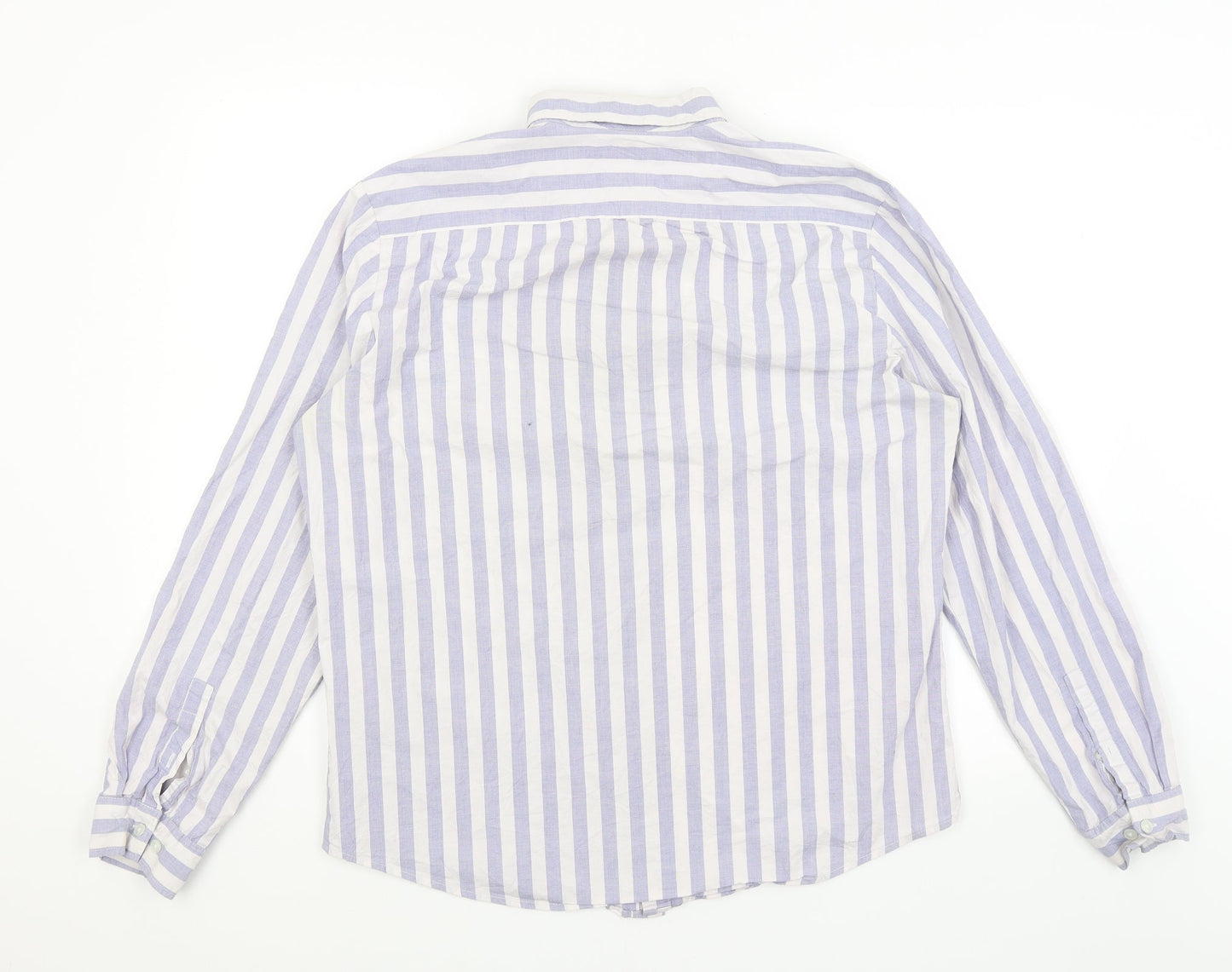 Mens UK Size L NEXT White  Button-Up Long Sleeve Casual Shirt
