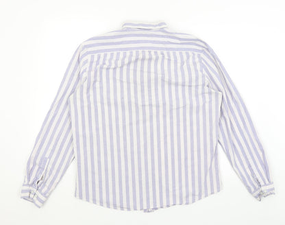 Mens UK Size L NEXT White  Button-Up Long Sleeve Casual Shirt