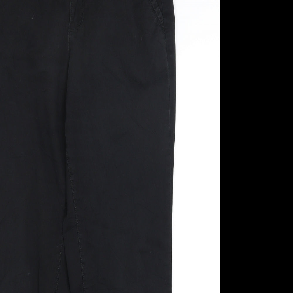 Charles Vogele Womens Black   Chino Trousers Size 10 L26.5 in