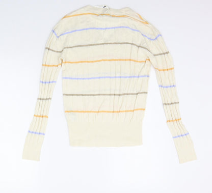 Womens UK Size S Marks and Spencer Beige Pullover Jumper