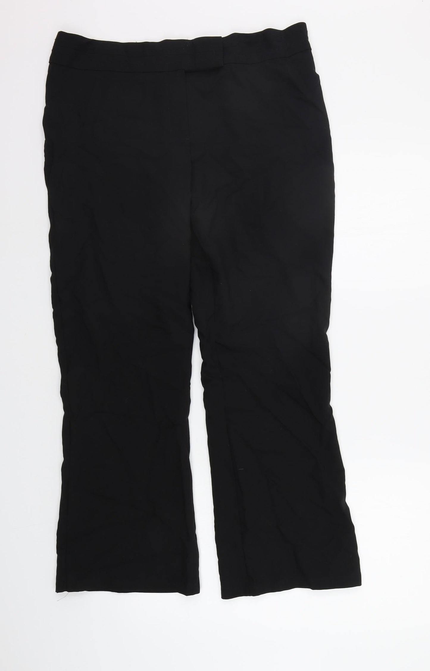 Womens UK Size 14 Marks and Spencer Regular Fit  Black Trousers