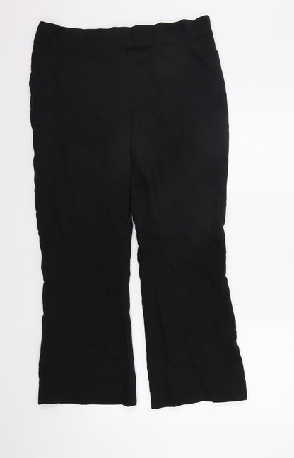 Womens UK Size 14 Marks and Spencer Regular Fit  Black Trousers