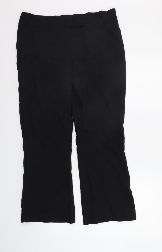 Womens UK Size 14 Marks and Spencer Regular Fit  Black Trousers