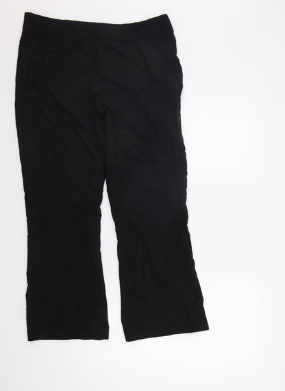 Womens UK Size 14 Marks and Spencer Regular Fit  Black Trousers
