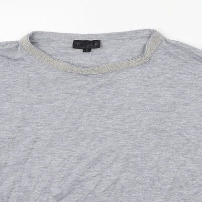 Womens UK Size 6 Topshop Grey Pullover Jumper
