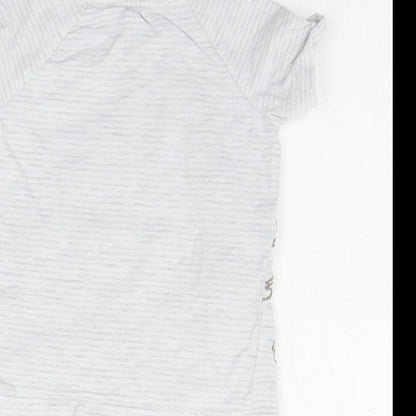 George Boys Grey Striped  Basic T-Shirt Size 6-9 Months