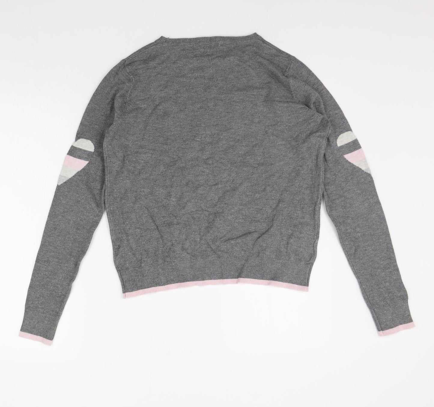 Womens UK Size S NEXT Grey Henley Jumper