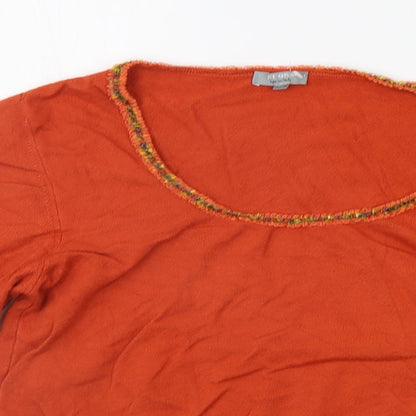 Womens UK Size 16 Per Una Orange Pullover Jumper