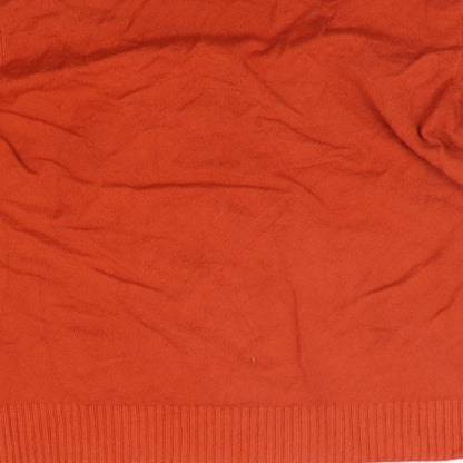 Womens UK Size 16 Per Una Orange Pullover Jumper