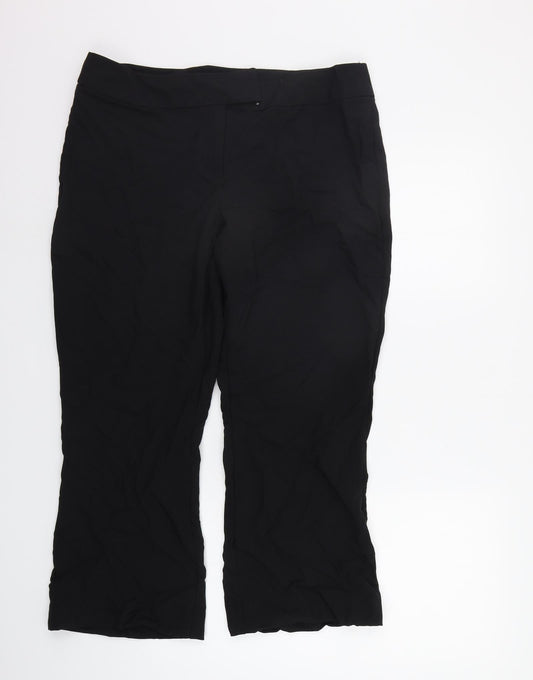 George Womens Black   Trousers  Size 16 L24 in