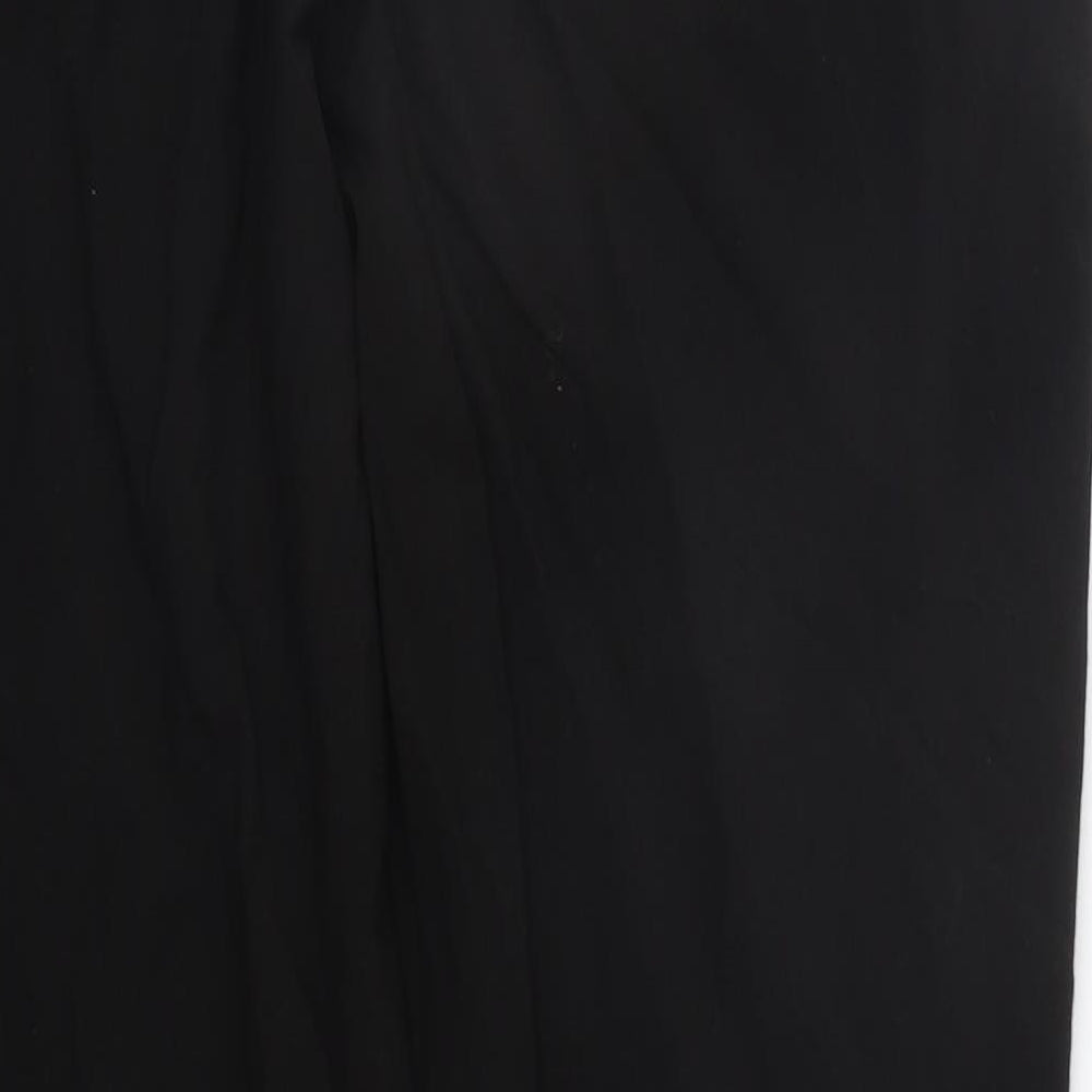 BM Womens Black   Trousers  Size 16 L25 in - Elastic Waist Band